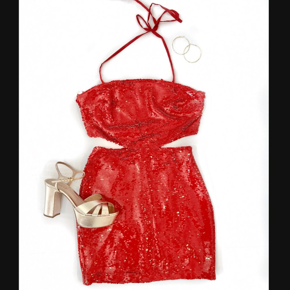 Amanda Uprichard Chrisley Dress - Ruby